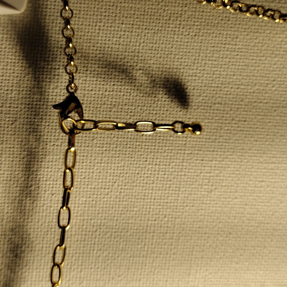 Beautiful Multiple Dangling Hoops Chain Necklace. - image 2